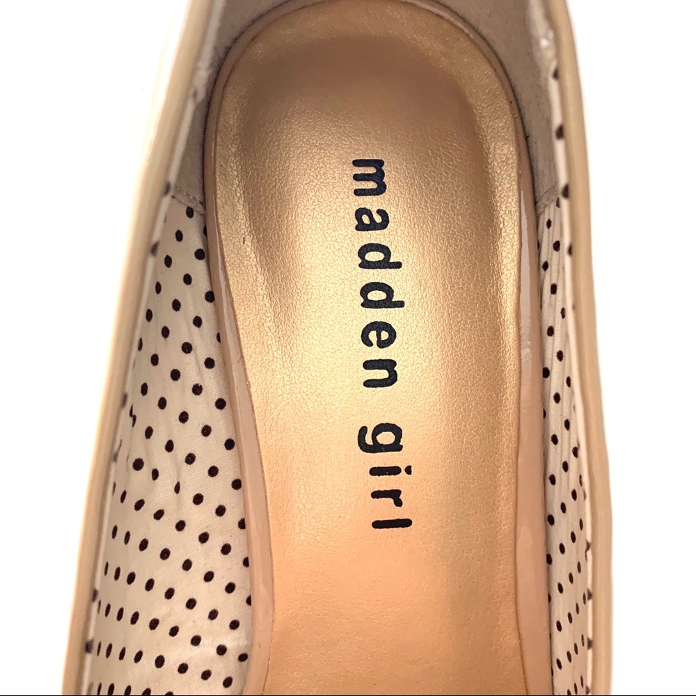 Madden Girl Getta Nude Patent Pumps Heels 7 - Picture 3 of 6
